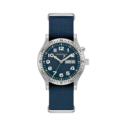 Caravelle Men’s Analog Field Watch